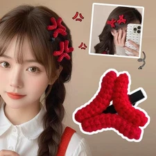 Angry Hairpin Duckbill Clip Crochet Woolen Headdress One Clip P6E9 D1P0 V6O7