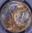 1964 D Kennedy Half Dollar PCGS MS64, Dual Toned, FREE SHIPPING