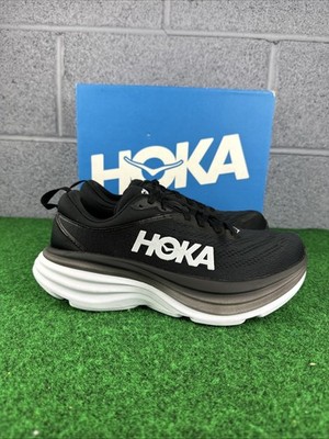 Size 7.5 - Hoka One One HOKA Bondi 8 Black White (8.5 Womens)