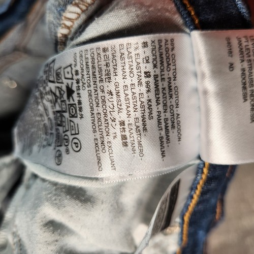 Levi's 505 Jeans Women's 36X31 (Tag 16M 33X32) Blue Stretch Straight Leg - Picture 9 of 17