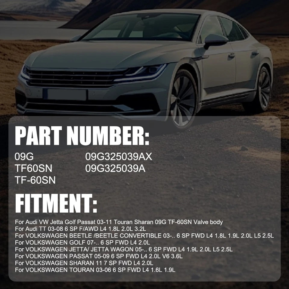 Original 09G325039A Transmission Valve Body For VW Jetta Beetle Golf Mini Cooper Foto 4 de 4