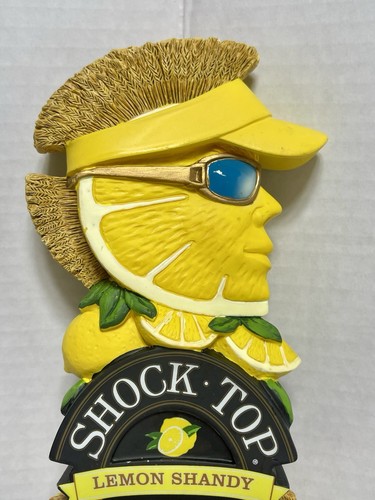 🔥 Preowned 12 Inch Tall Shock Top Lemon Shady 3D Beer Tap Handle🔥 - Picture 9 of 19