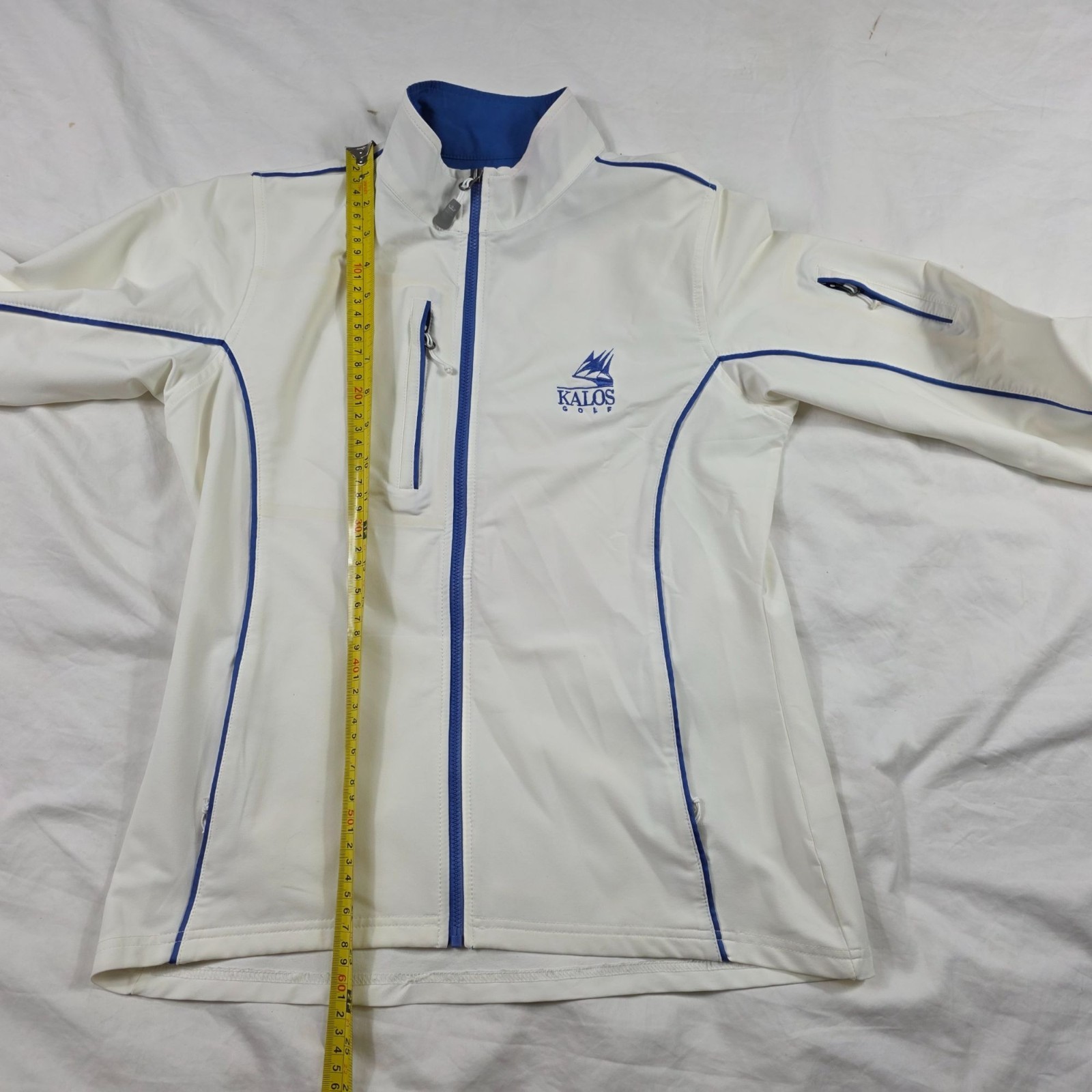 Peter Millar Element Wind Womens Small White Blue… - image 11