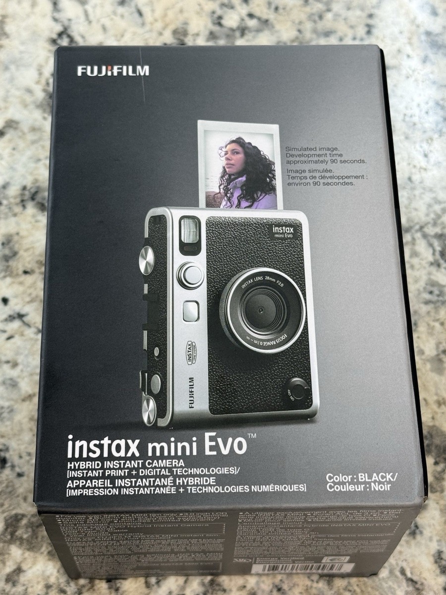 Fujifilm instax mini Evo Hybrid Instant Camera - Black for
