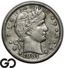 1901 Barber Quarter, VF