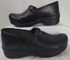 Dansko Women's XP 2.0 Black Floral Tooled Clogs Sizess US 9.5, EU 40,  UK 7.5