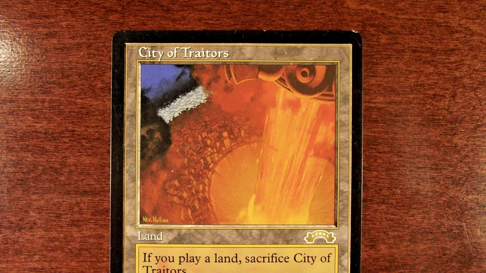 City of Traitors - MP Moderately Played, Exodus, English, MTG Magic Vintage - Image 2 of 4