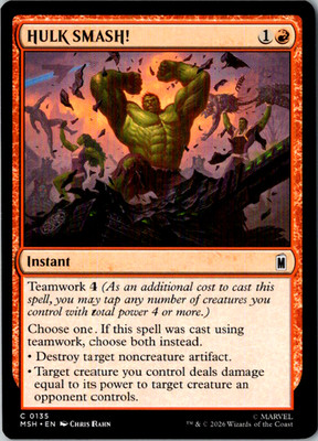 Hulk Smash Marvel Super Heroes MTG