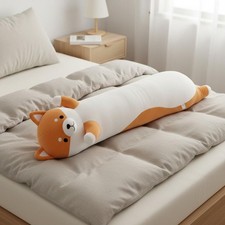 Shiba Inu Soft Fabric Pillow Soft and Soft Long Dog Body Pillow Multi-Purpose