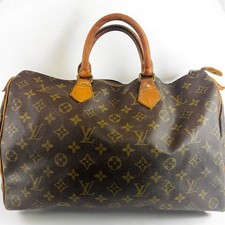 Louis Vuitton M41524 Speedy 35 Monogram 80s Vintage Handbag Junk From Japan