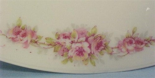 Theodore Haviland Dinner Plate Limoges Pink Rose Garland White Porcelain Antique - Picture 3 of 4