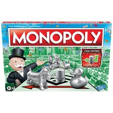 Monopoly Token Vote Edition Board Game for 2-6 Players Ages 8+