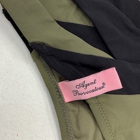 Agent Provocateur Mazzy Bikini Set AP 3  Medium Green Black Cutout Medium 6-8