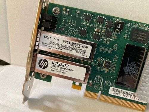 HP NC523SFP Dual Port 10GbE 593717-B21 593742-001 593715-001 PCIe Server Adapter - Bild 2 von 5