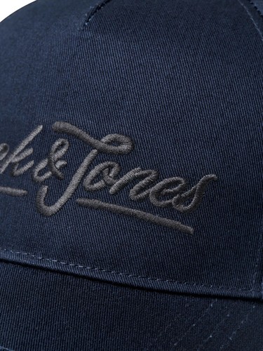 Nueva gorra de béisbol Jack & Jones para hombre Andy negra azul marino beige - Imagen 5 de 13