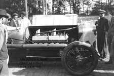 Sunbeam factory racer Rene Thomas engine 1920 French Grand Prix racing photo