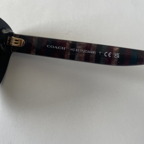 Coach Women's Black Soft Square Sunglasses w/ Gradient Lens - HC8317-50028G-52 - Picture 6 of 6