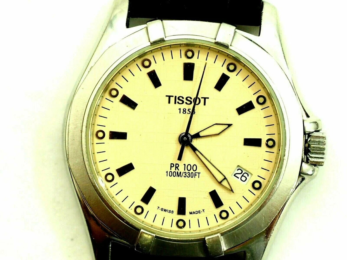 Tissot 1853 PR 100 Stainless Steel Men s Watch Water Resistant Sapphire Crystal