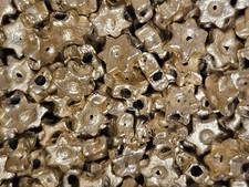 50 pcs Vintage Silver Plated 6mm Star Shape Spacer Beads Crafts Jewelry