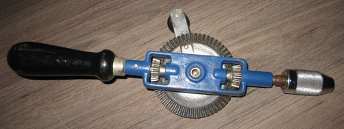 Vtg Record eggbeater style hand crank 