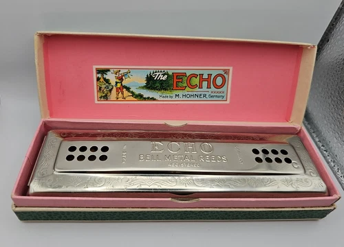 "ECHO" MODEL 56/96 DOUBLE SIDED TREMELO IN "C/G" WITH ORIGINAL BOX