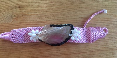 Fabulous VINTAGE 80s Pink ROPE and SEASHELLS BELT O/S Fabulous VINTAGE 80s Pink Rope and SEASHELLS BELT O/S - Etsy main image 3