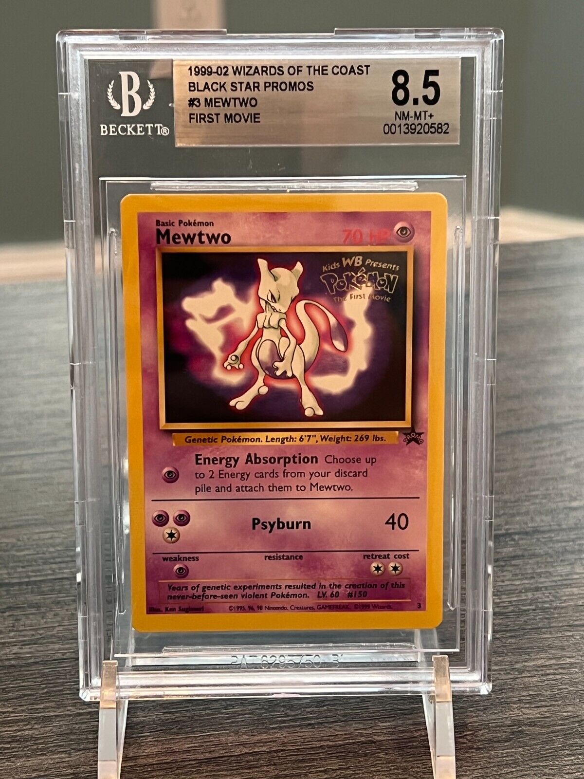 Pokémon TCG Black Star Movie Promo Mewtwo On Auction At Heritage