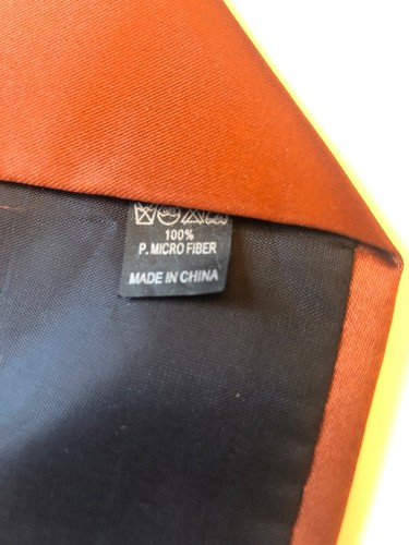 ROMARIO MANZINI Micro Fiber Solid Bronze Mens Neck Tie 57” X 4” - Picture 3 of 3