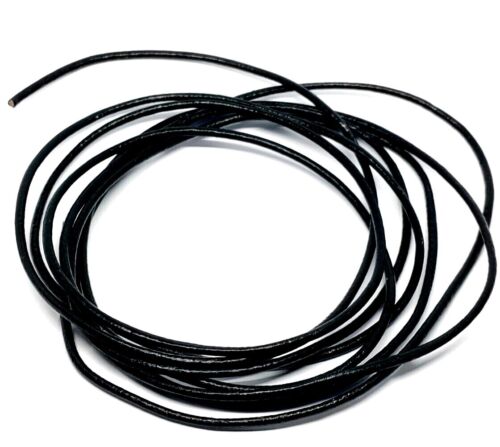 2mm Leather Cord Real String Lace Thong Necklace Crafts Jewellery Making Round