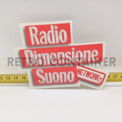 Autocollant Vintage Radio Dimension Suono - Original Italien Années 80