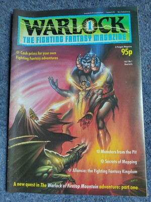 WARLOCK THE FIGHTING FANTASY MAGAZIN Ausgabe 1 1984 VINTAGE