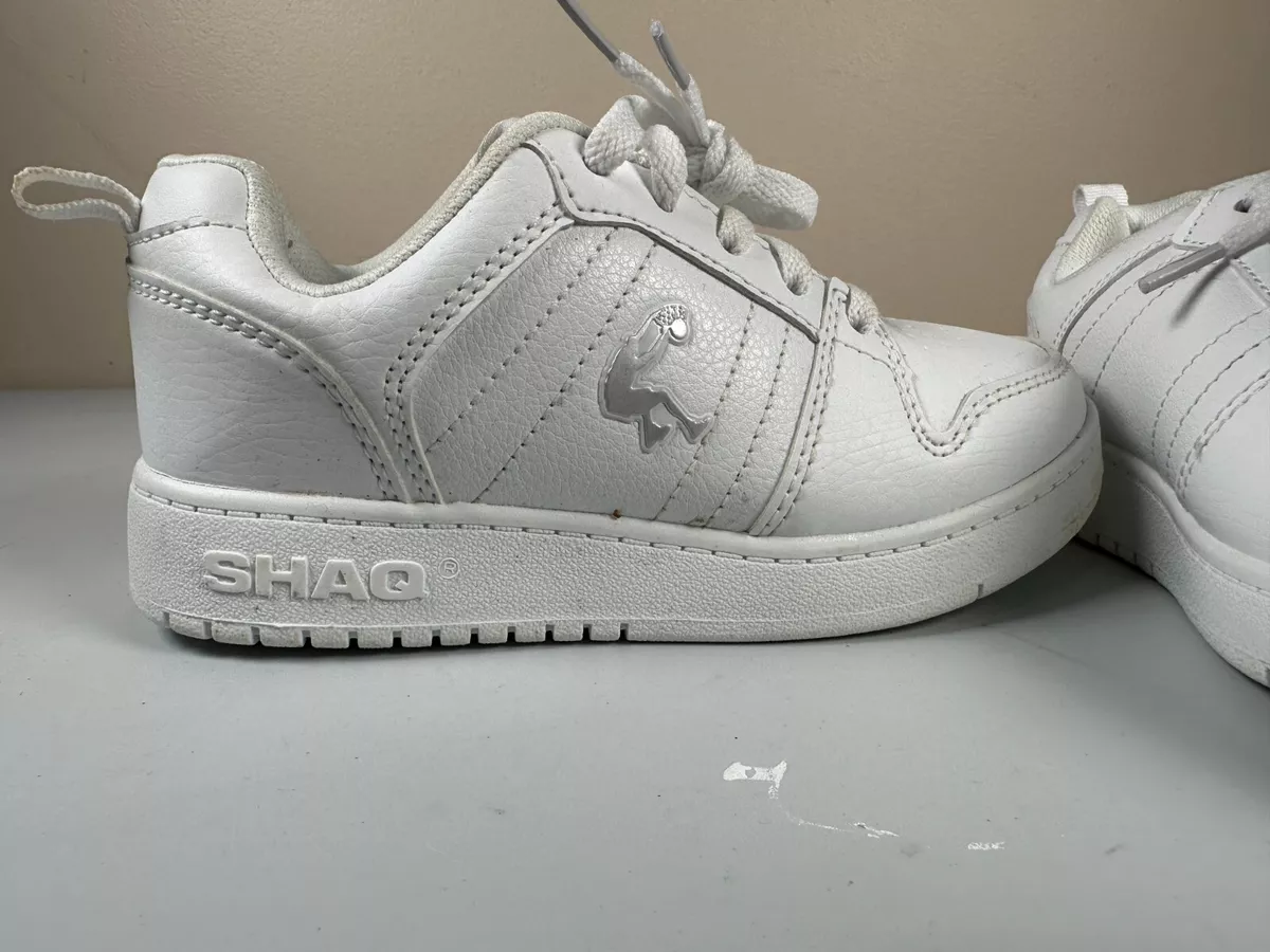 Shaq Youth Toddler Ice Retro Basketball Shoe Size 12 White Eur 30 Lace Up Solid