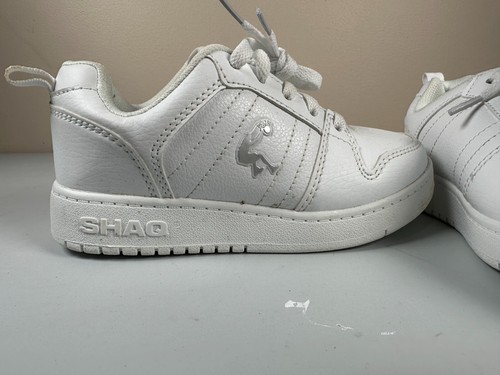 Shaq Youth/Toddler Ice Retro Basketball Shoe Size 12 White Eur 30 Lace Up Solid - Picture 3 of 15