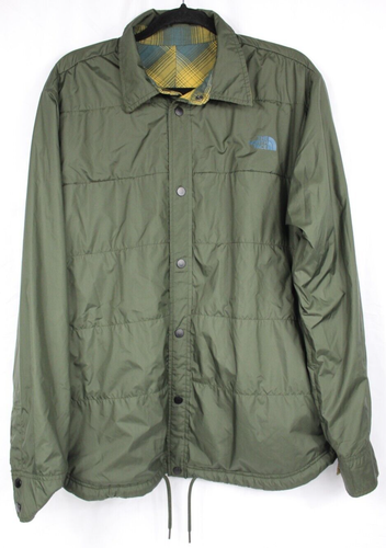 The North Face blau gelb kariert wendbare Druckknopfleiste Herren Jacke Größe X-Large - Bild 6 von 6