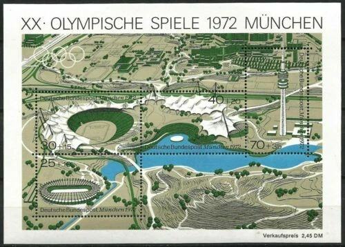 German Stamp Blocks 1 Number