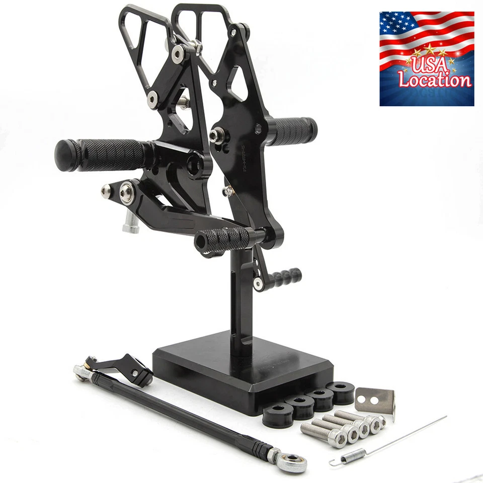 Juego de estriberas CNC para Yamaha MT-07 FZ07 MT07 2013-2024 pedales GP cambio carreras Foto 3 de 4