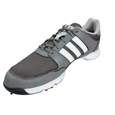 Adidas Adiwear Traxion Gray White Leather Golf Shoes Men's 12M Great Condition