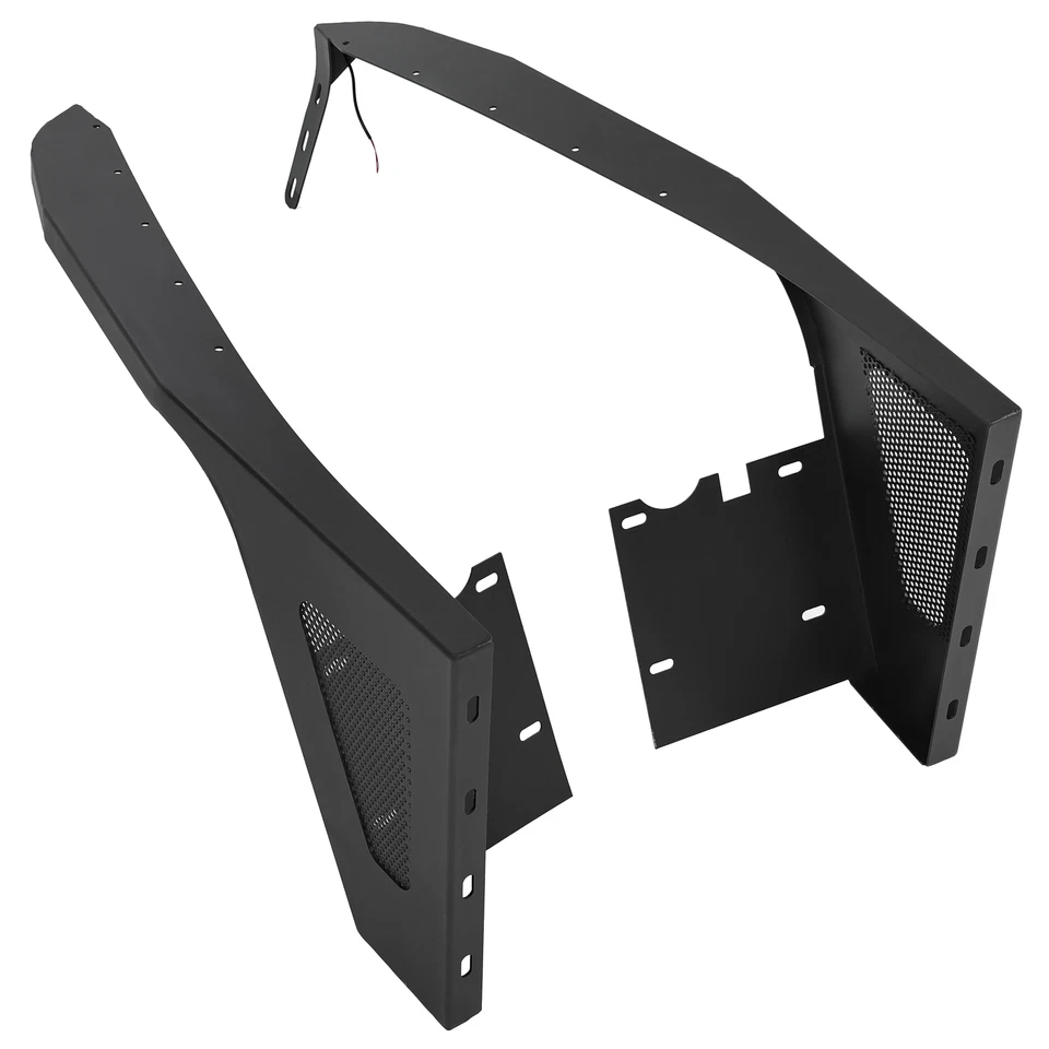 Steel Front Fender Flares Guard+LED Eagle Light For Jeep Wrangler TJ 1997-2006 Foto 3 de 4