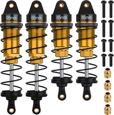 4Pcs RC Shocks Set 1:10 Scale 85Mm Front & 95Mm Rear Shock Absorber Set Replacem