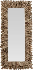 Large Rectangle Driftwood Framed Mirror