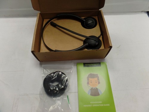 NOWY ADDASOUND CRYSTAL 2732 Dual Ear Stereo Noise Cancelling Headset Stalówka w pudełku - Zdjęcie 6 z 7