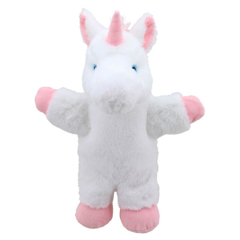 Burattino peluche unicorno ECO The Puppet Company PC006214 soft toy licorne