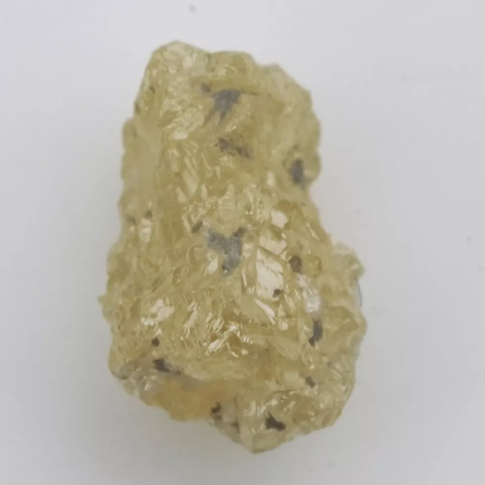 0.97 Carat Round Rough Uncut Natural Loose unpolished Real A1 Raw Yellow Diamond - Image 2 of 4