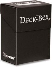 ULTRA PRO DECK BOX PORTA MAZZO +80 CARTE COLLEZIONABILI NERO BLACK