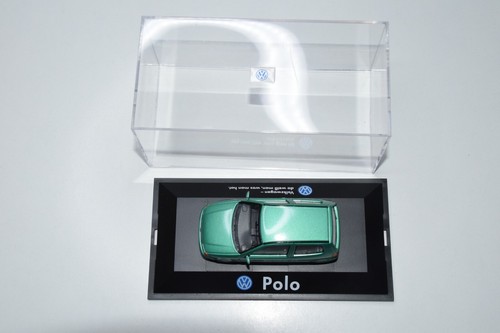 B23 1:43 HERPA VW VOLKSWAGEN POLO 6N MET. GREEN 3 DOORS DEALER PROMO MIB - Picture 11 of 18