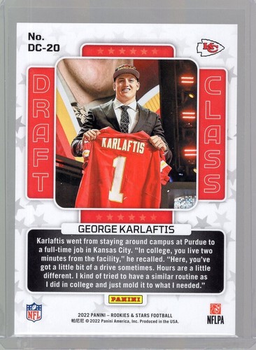 2022 Rookies and Stars Draft Class Longevity #20 George Karlaftis /80 RC SSP - Picture 2 of 2