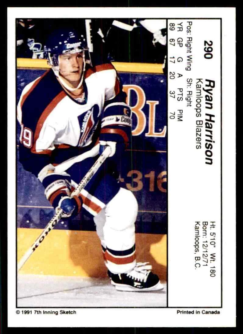 1990-91 7th Inning Sketch Ryan Harrison #290 | eBay