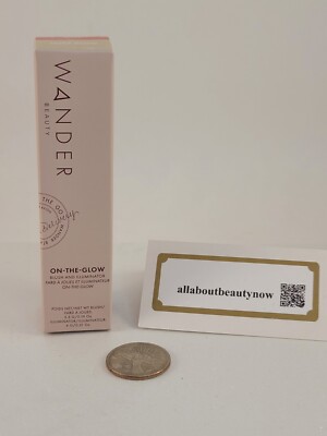 Wander Beauty On The Glow Blush And Illuminator BARE & NUDE GLOW Full Size BNIB