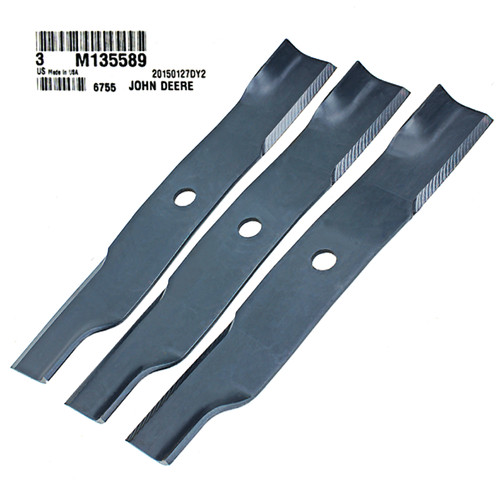 John Deere Original Equipment 3 Mower Blades #M135589