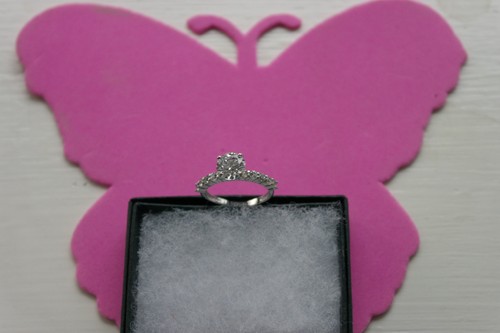 Bonito 14 Quilates Oro Blanco Anillo 1.7G 3.7 Quilate Solitario Diamante Talla N - Imagen 11 de 12